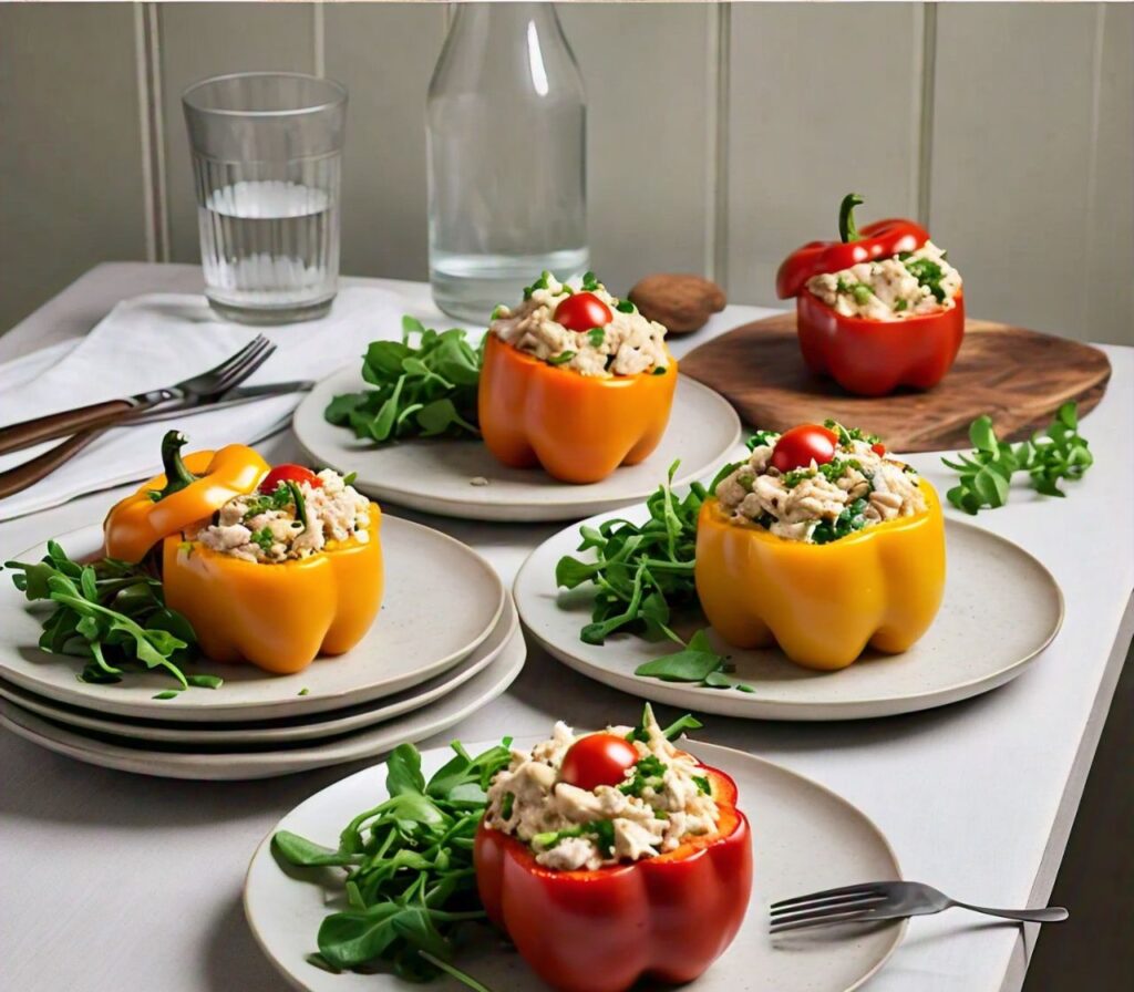 Chicken Salad Stuffed Peppers