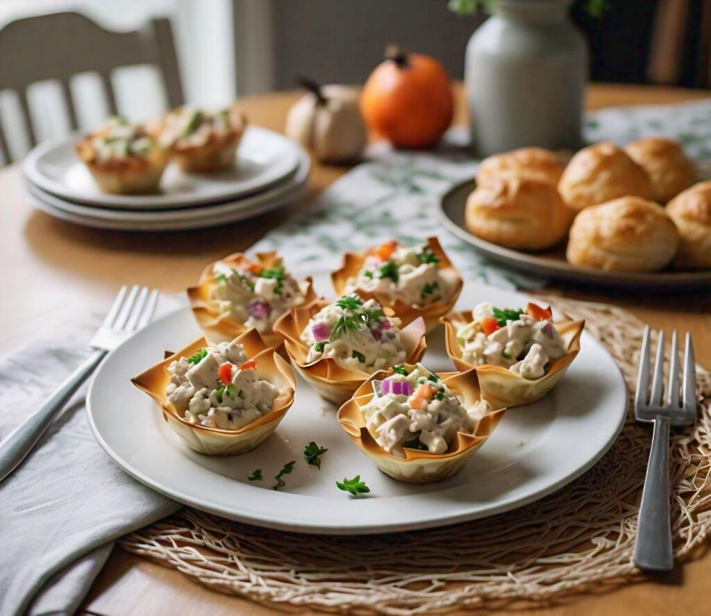 chicken salad in Mini Phyllo Cups