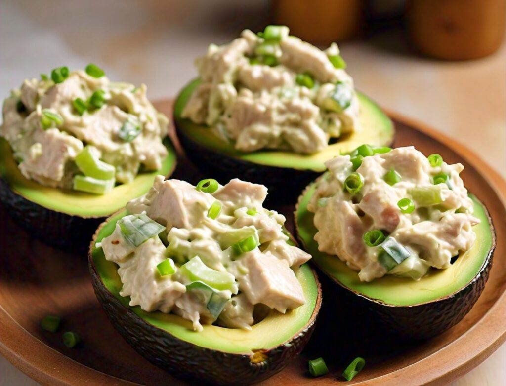 Chicken Salad Stuffed Avocados