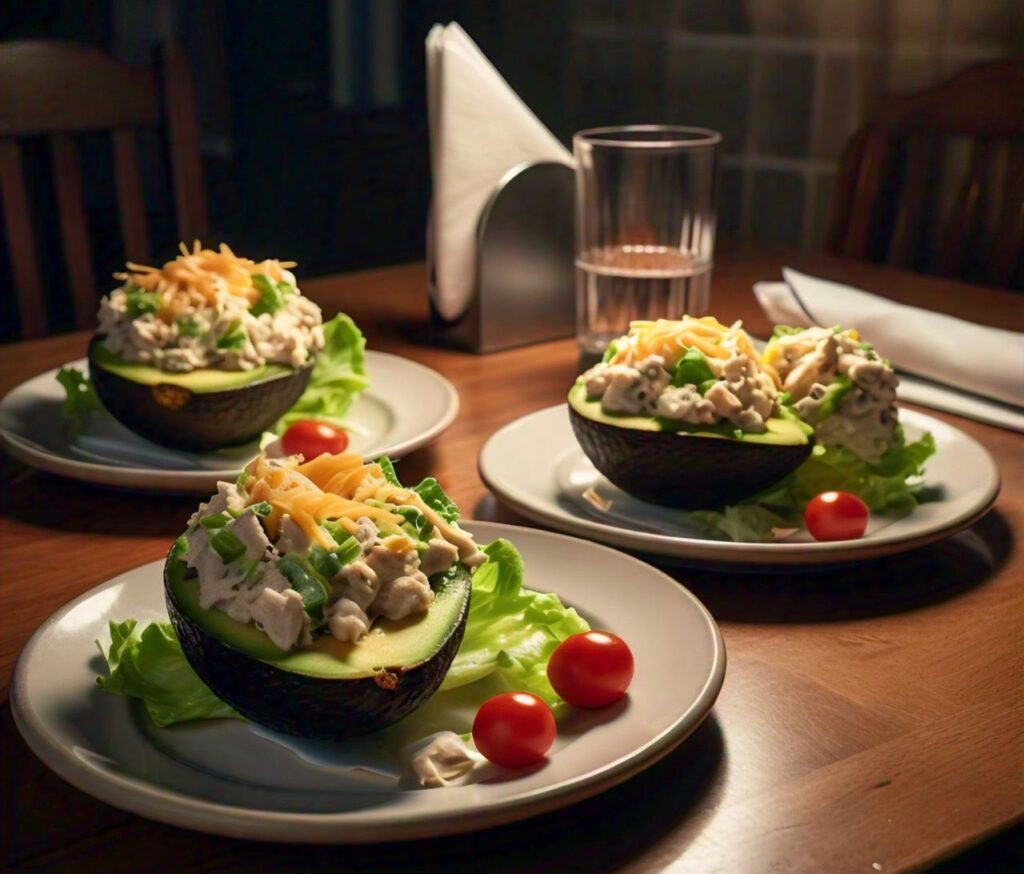 Chicken Salad Stuffed Avocados