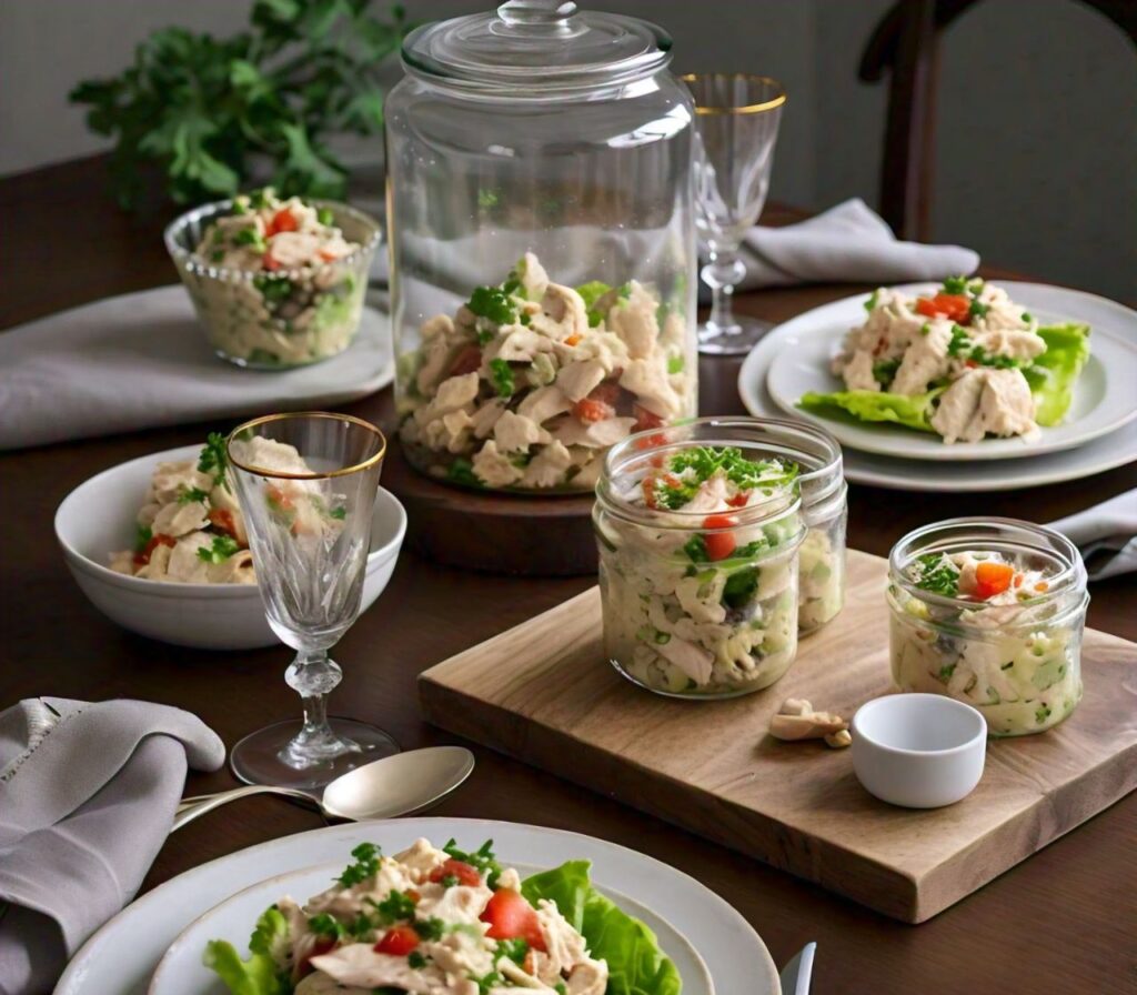 creative serving styles of chicken salad